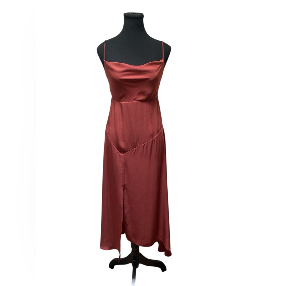 Express Asymmetrical Satin Dress GUC XS